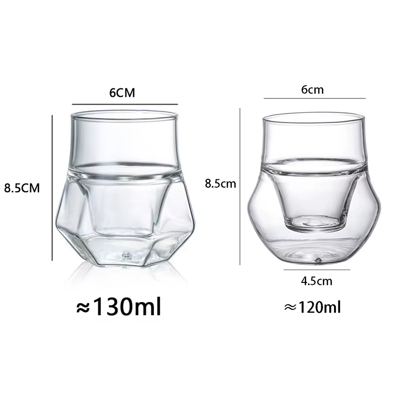 Tasse à expresso en verre à Double paroi