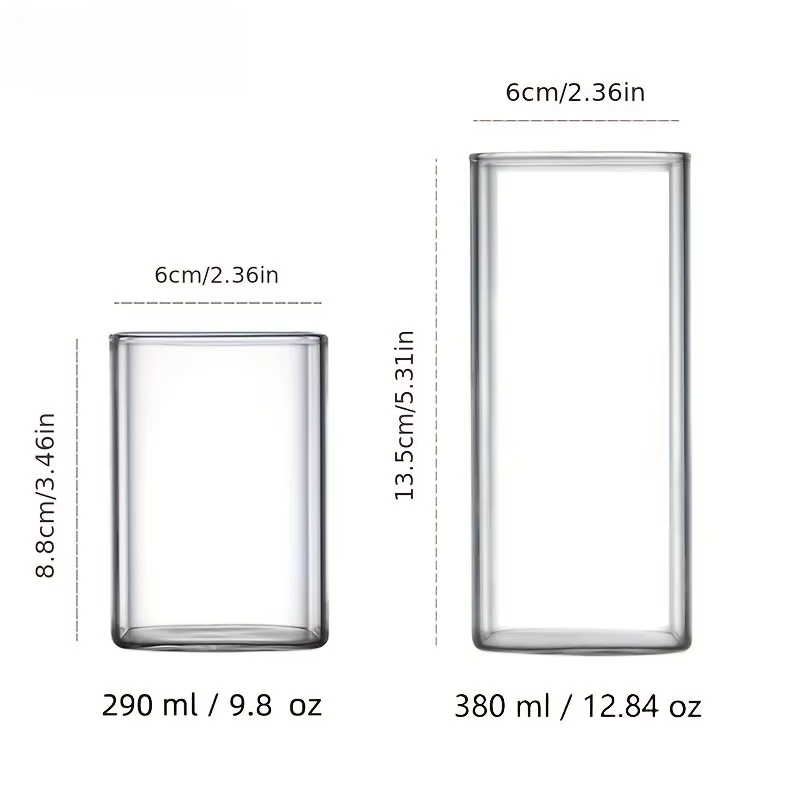 Verre carré créatif Transparent