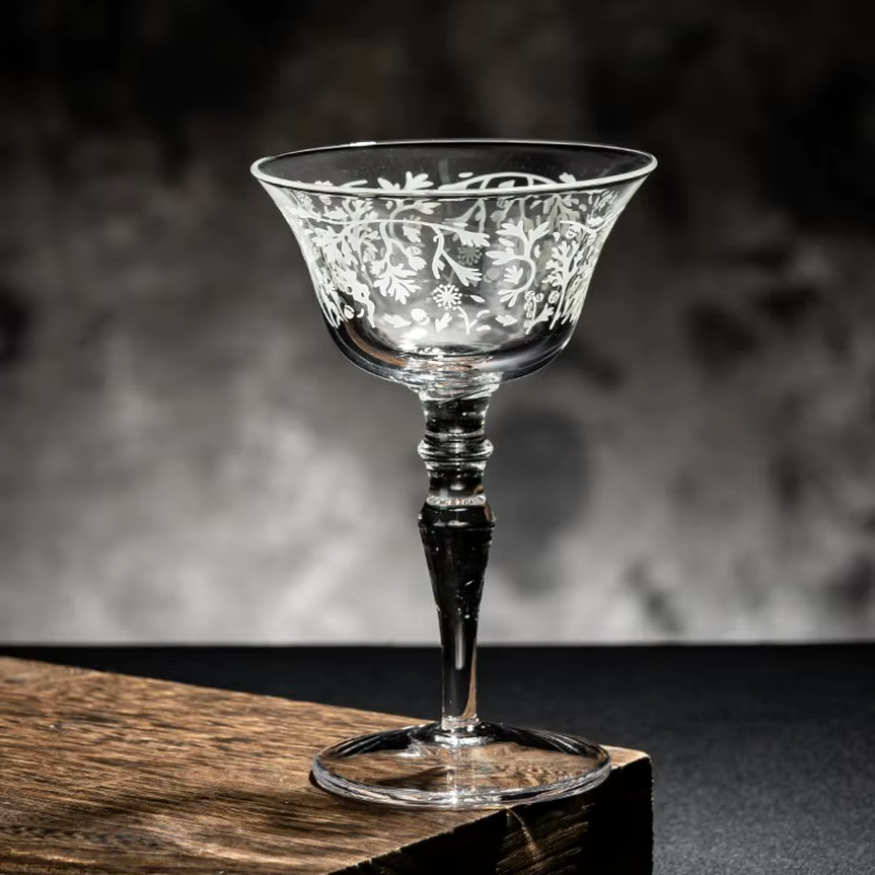 Tasse en verre à Martini à motif de Style japonais, gobelet en verre classique, verres à Cocktail simples, ensembles de tasses à Martini, outils de cuisine pour Bar