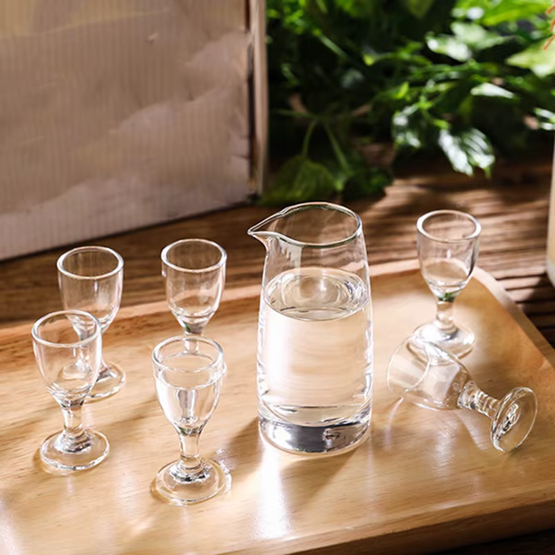 Ensemble de tasses à vin transparentes de 10ml