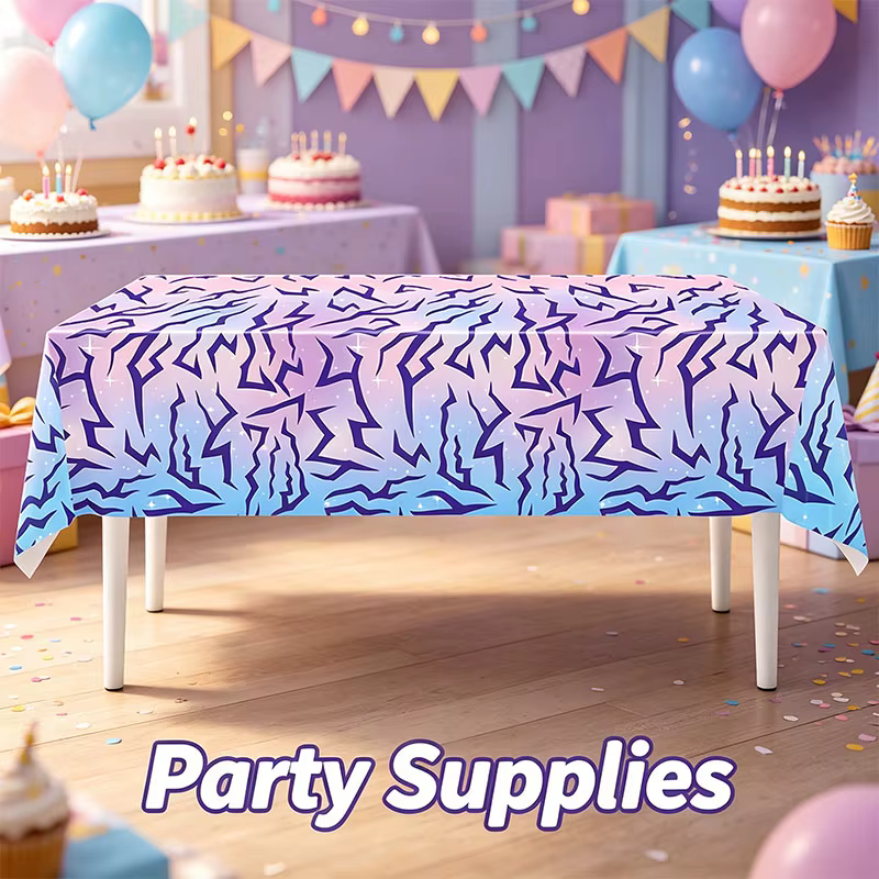 Ensemble de vaisselle créatif et tendance pour fête d'anniversaire