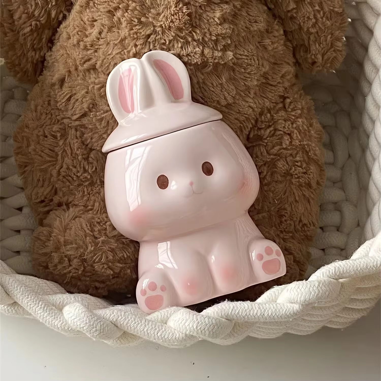 Tasse en céramique de lapin 3D