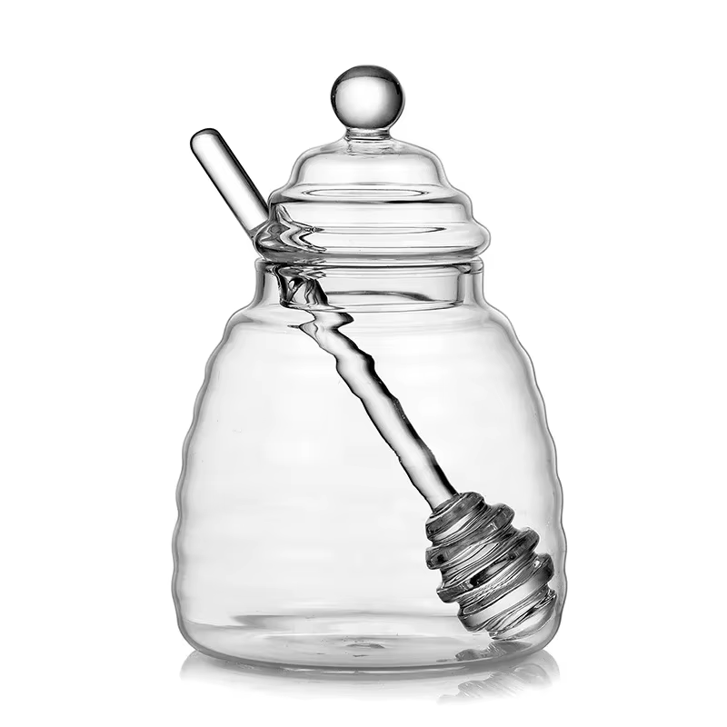Pot à miel en verre domestique