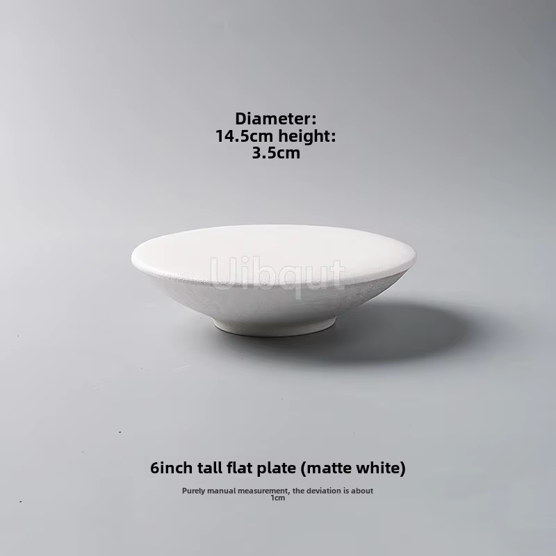 Assiette à Dessert en céramique blanche