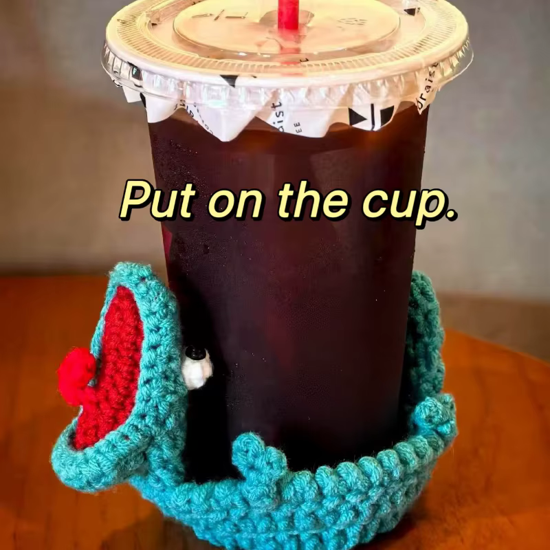 Sous-verre au crochet au design amusant
