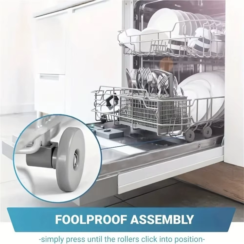 8 roues pour lave-vaisselle AEG Electrolux FAVORIT Zanussi 8 pièces de roulettes pour panier supérieur de lave-vaisselle Aeg