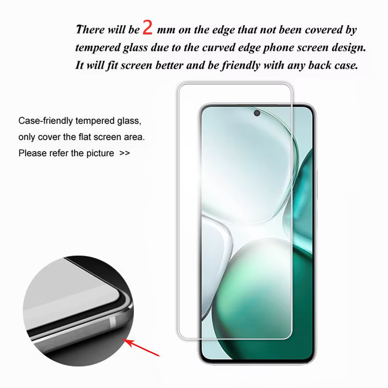 Film protecteur d'écran HD transparent 6.8 pouces, verre intelligent pour Honor X9c X9c