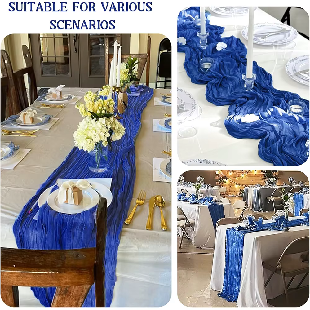 Chemin de Table en tissu de fromage en terre cuite