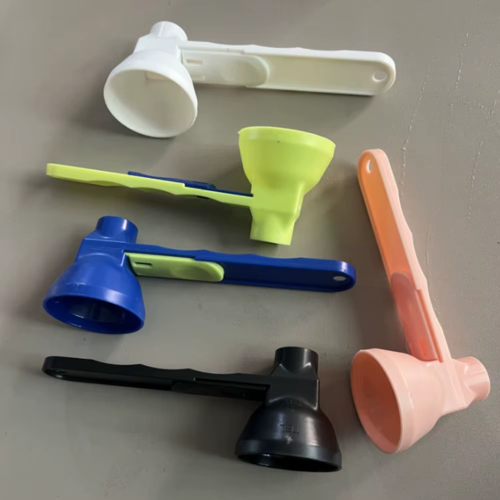 Flling cuillère à café entonnoir en plastique réutilisable