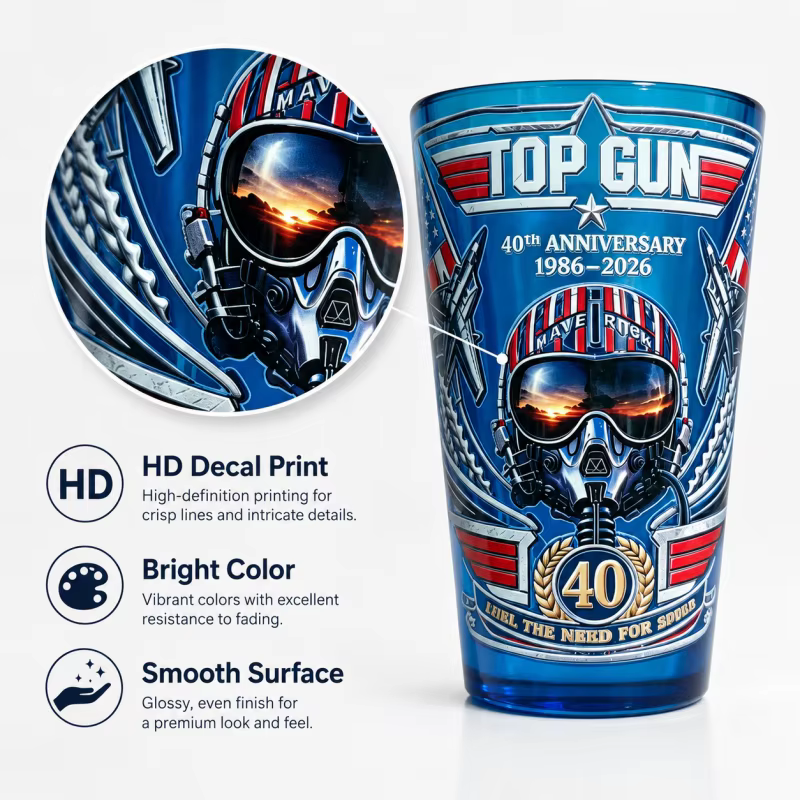 Verre à bière Top Gun 40e anniversaire 1986-2026