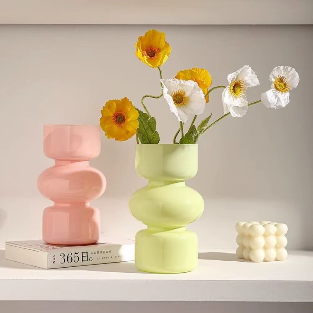 Vase en verre rétro européen