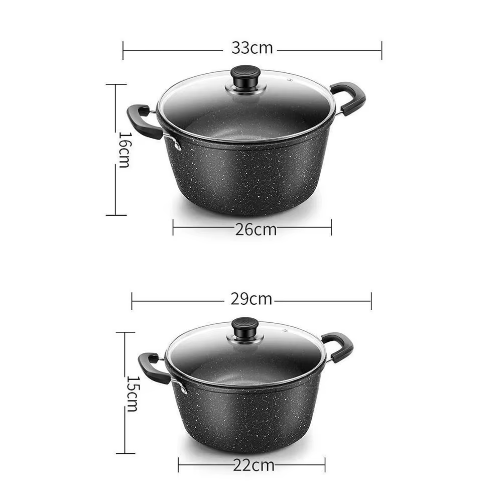 Maifan-Marmite à soupe universelle en pierre avec couvercle
