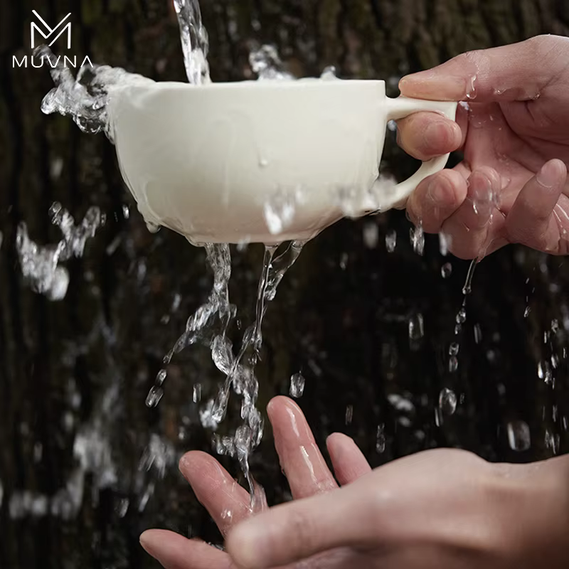Ensemble tasse à café en céramique MUVNA avec soucoupe