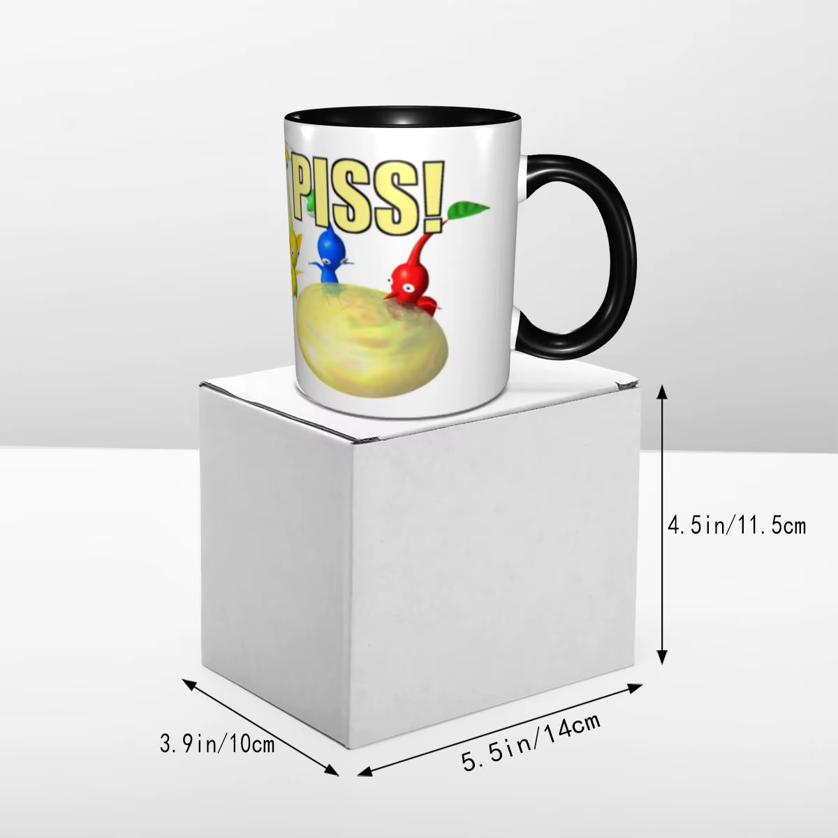 Jeux de dessins animés personnalisés Pikmin Piss tasse bricolage en céramique thé lait
