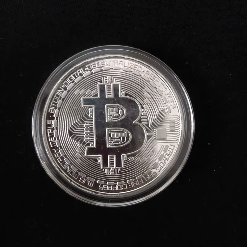 Pièce de monnaie Bitcoin plaquée or, Collection d'art à collectionner, cadeau commémoratif physique, Bit Casascius BTC, Imitation Antique en métal