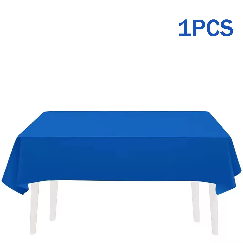 Vaisselle en papier bleu foncé simple