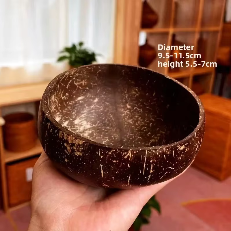 Ensemble de bols à noix de coco naturel