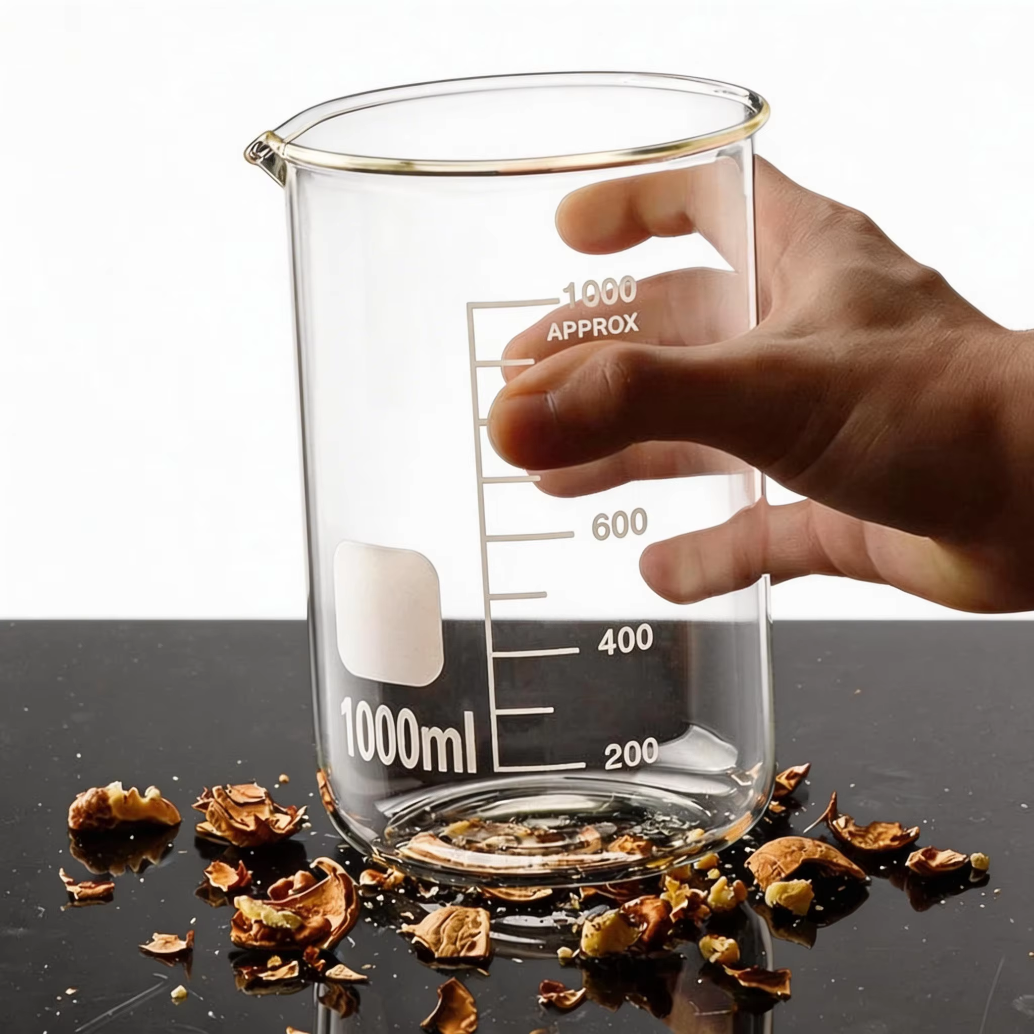 Tasse à mesurer en verre borosilicate YWDL avec échelle graduée
