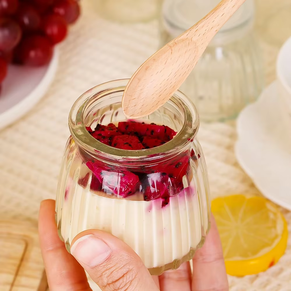 Mini pots à Pudding, bouteilles en verre de souhait mignonnes