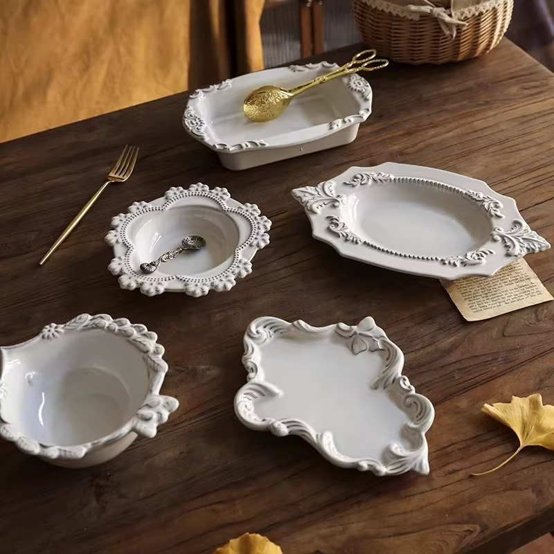 Assiette en céramique créative de Style coréen