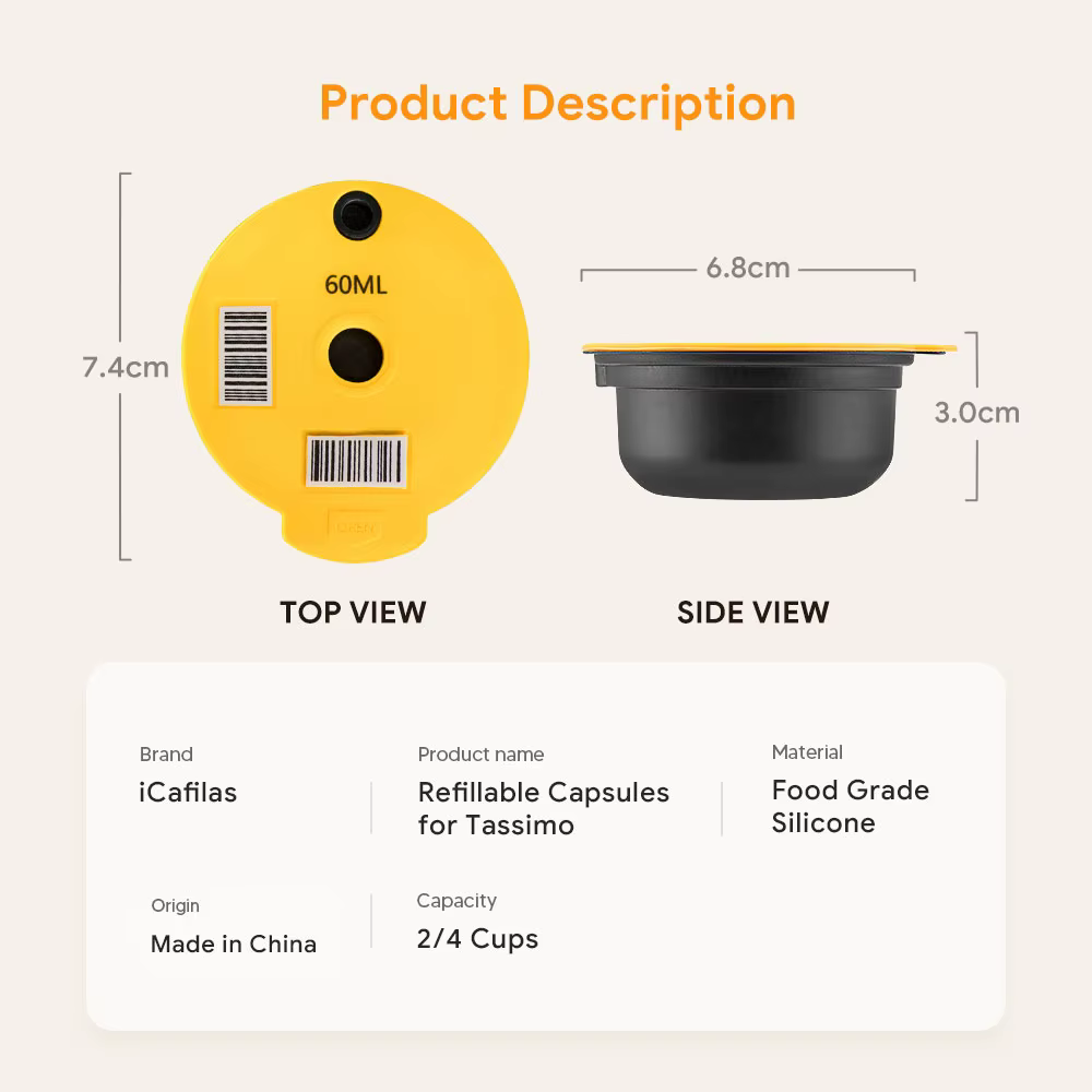 ICafilas-Capsules de café TasHansen réutilisables