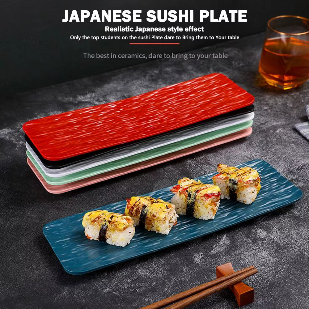 Assiette à Sushi multicolore