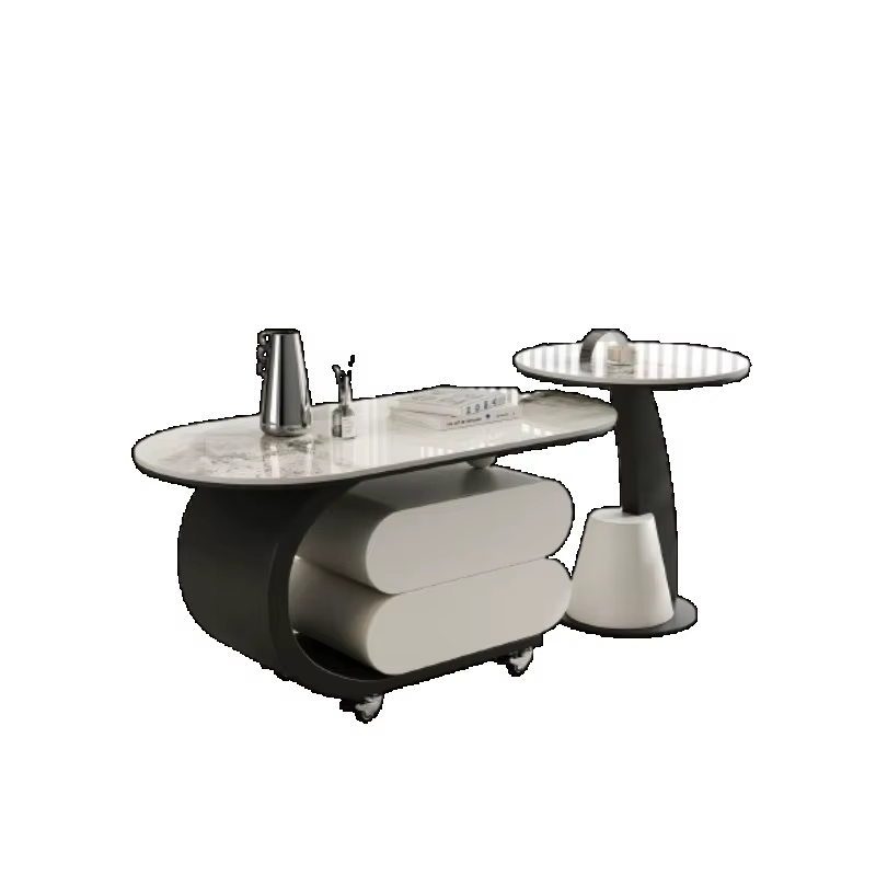 Table basse à tiroirs simples, design moderne, tables basses de salon, tables basses mobiles flexibles, Stolik Kawowy, meubles de maison
