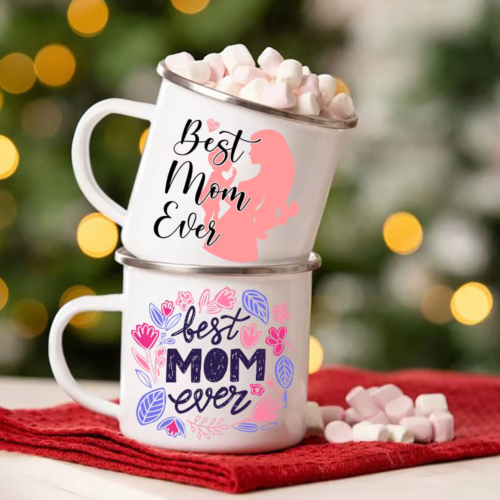 Tasses à café en émail pour maman