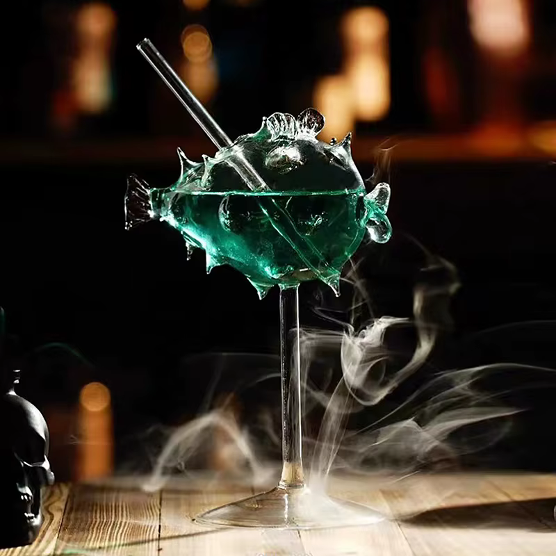 Verre à Cocktail créatif en forme de poisson