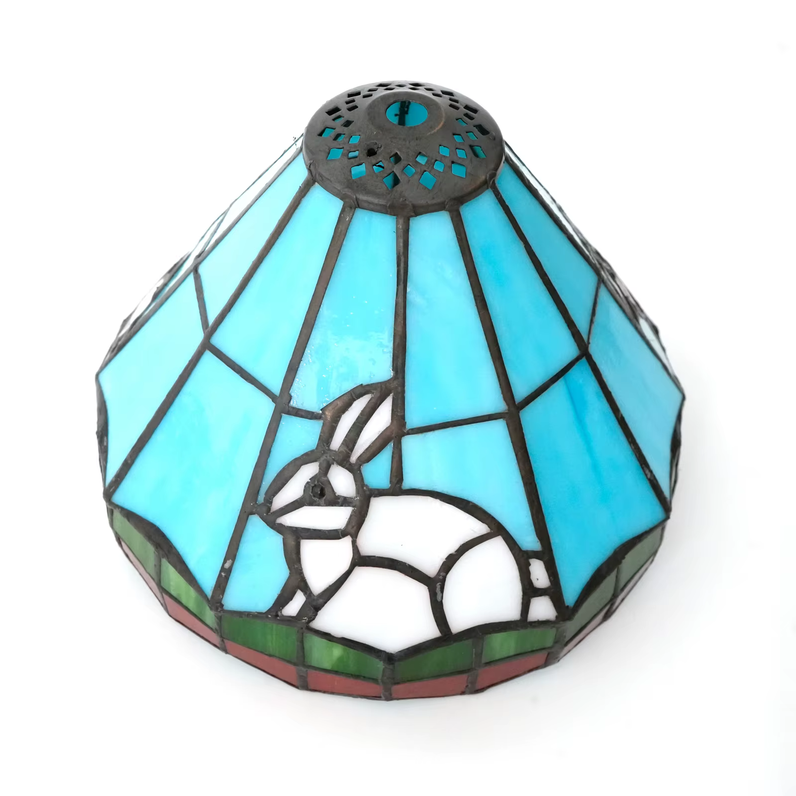 Abat-jour en verre moderne, abat-jour en verre coloré en forme de lapin, abat-jour de remplacement pour animaux mignons, abat-jour pour applique murale, abat-jour pour lampe suspendue