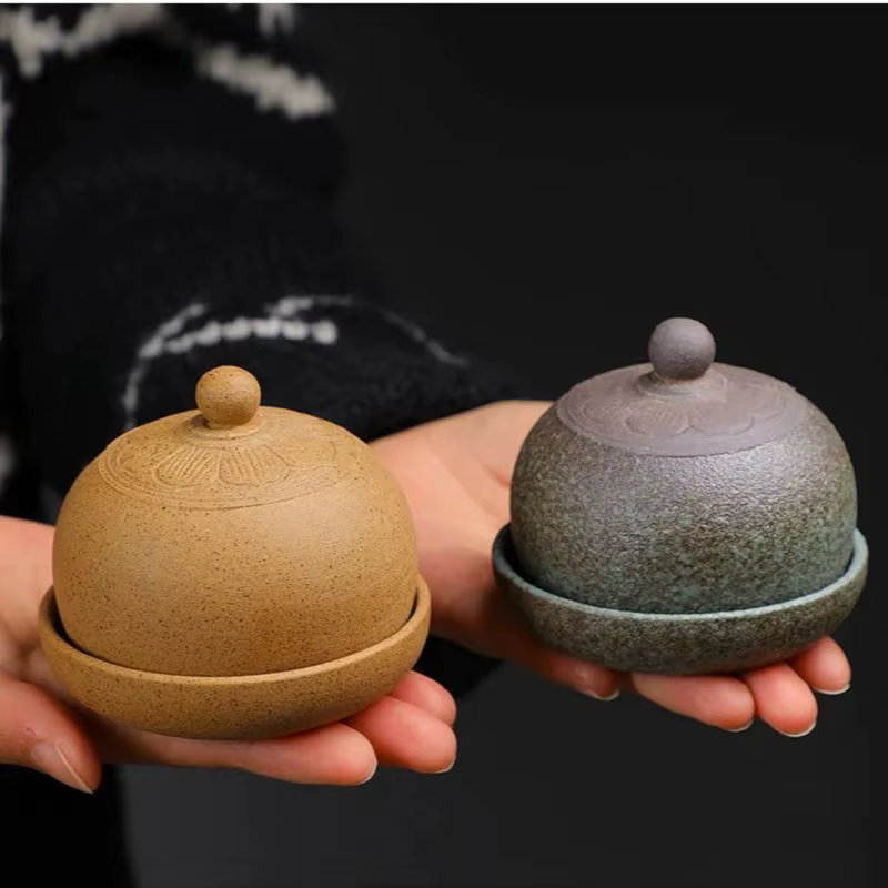 Petite tasse à café ronde en céramique créative avec soucoupe 5oz 150ml