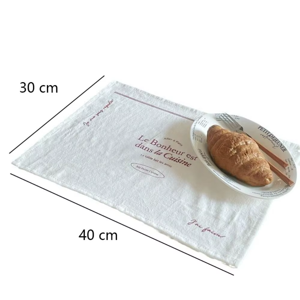 Napperons imprimés doux rétro en coton