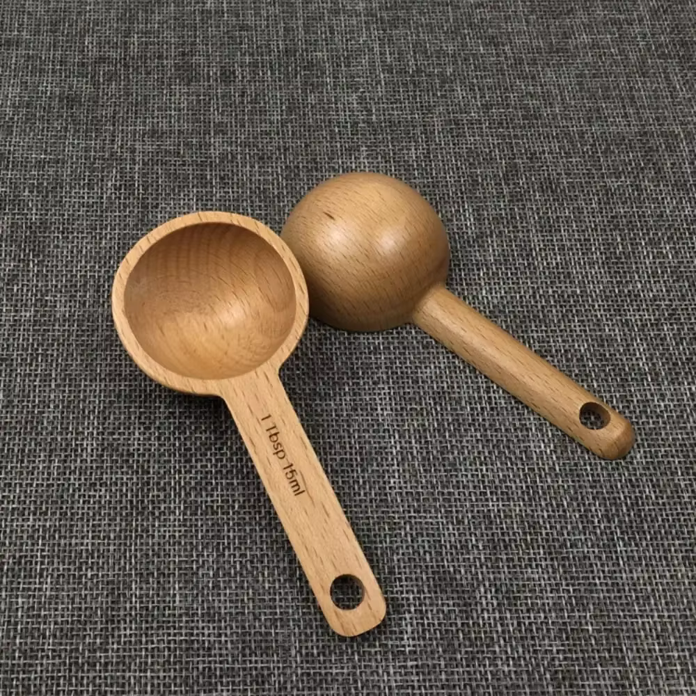 Cuillère à mesurer en bois 7.5/10/15/20/30/45ML
