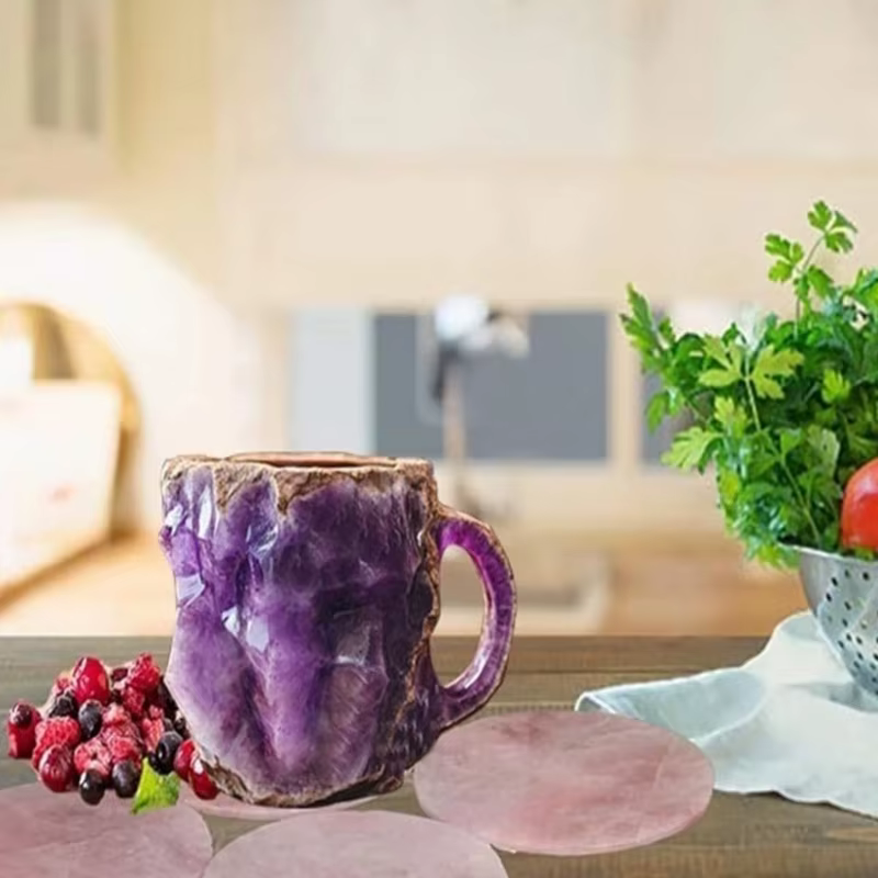 Tasses à café en cristal minéral à la mode