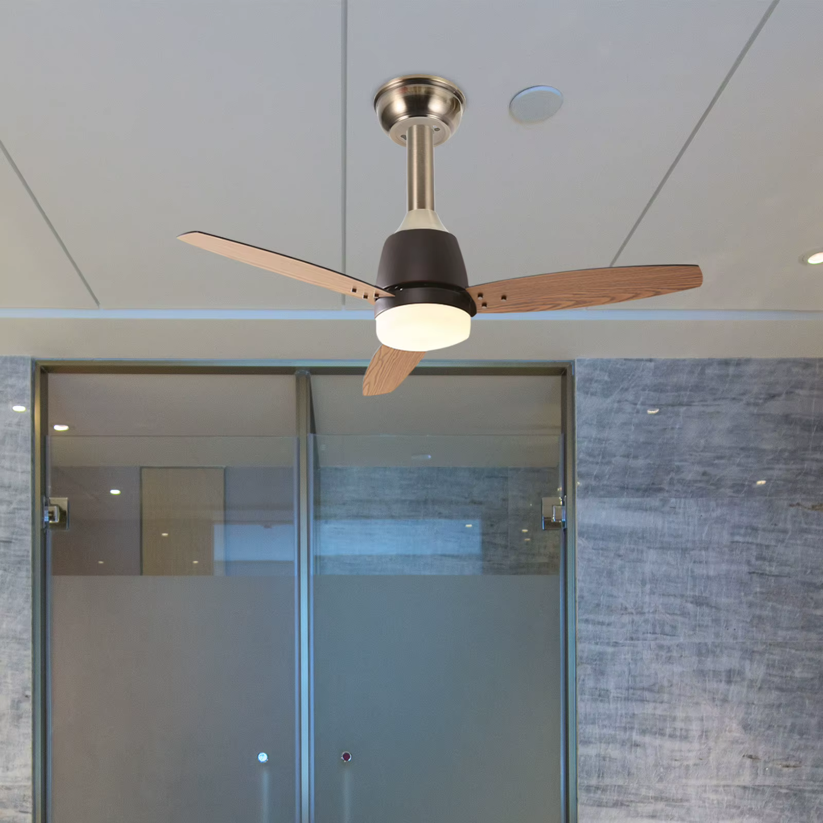 Accessoires pour ventilateur de plafond, Kit de montage incliné, support de suspension coudé, support Lob, couleur café, Installation Stable et sécurisée