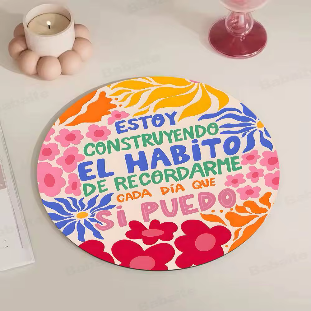 Plus Amor Por faveur dessous de verre en bois café tasse à thé décoration