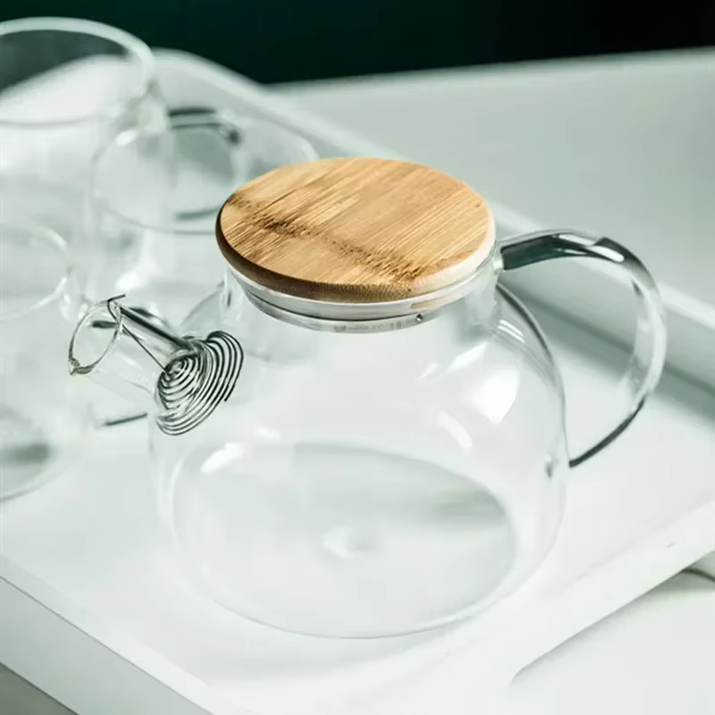 Théière en verre Borosilicate Transparent de 1