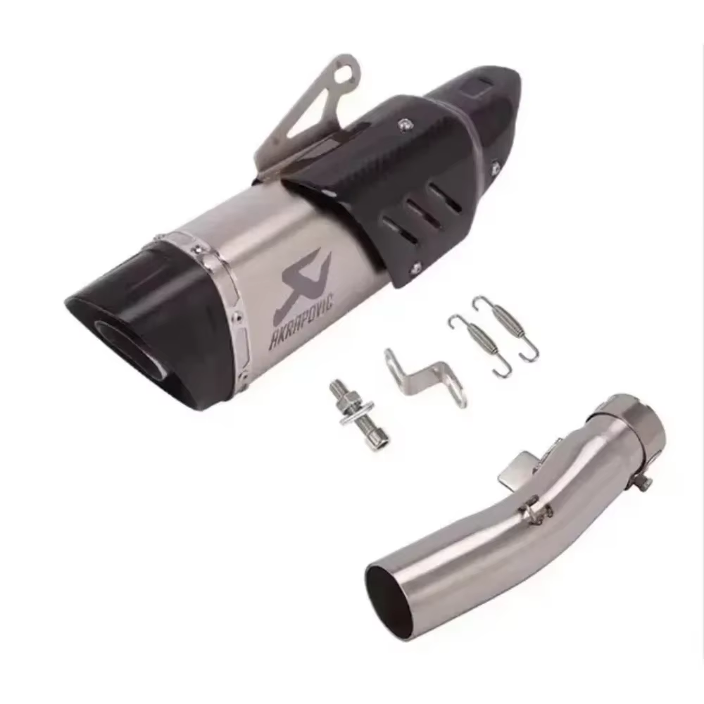 Nouveau pour Macbor Montana XR5 MontanaXR5 système d'échappement de moto Tube de silencieux modifier le tuyau de liaison intermédiaire