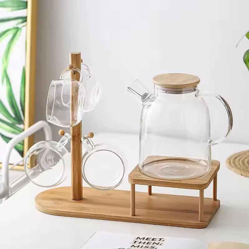 Théière en verre Borosilicate Transparent résistant à la chaleur