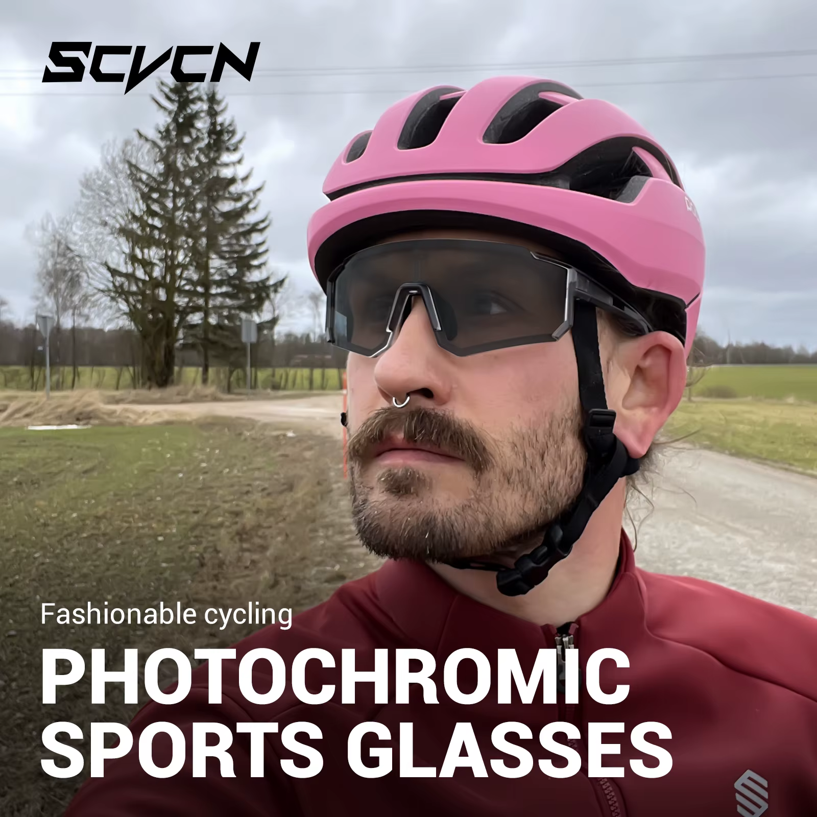 SCVCN lunettes de soleil photochromiques Sports de plein air vélo cyclisme lunettes homme vtt escalade lunettes femmes conduite vélo lunettes nouveau