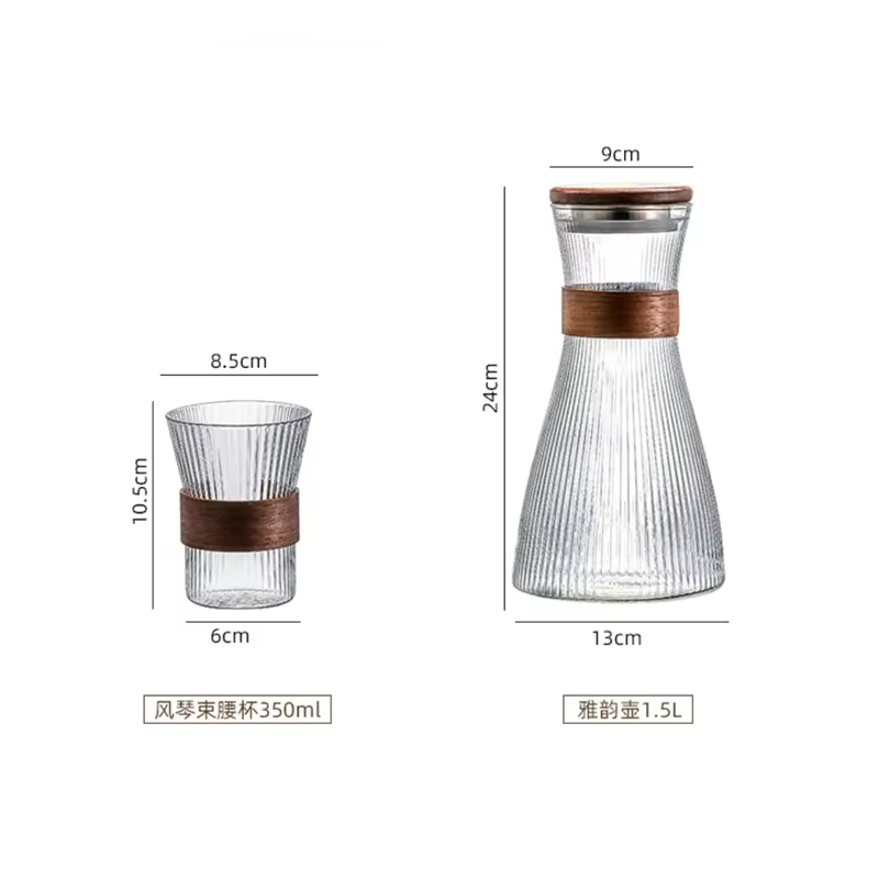 Pichet d'eau froide en verre de Style japonais