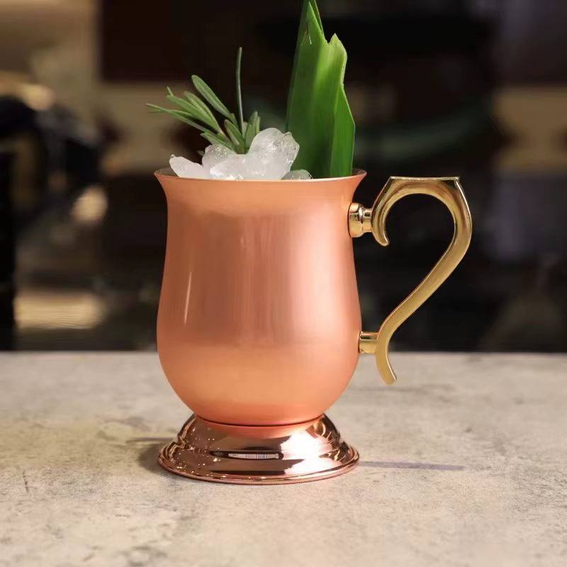 Tasse mule de moscou de 340ml, plaquée cuivre, blazer bleu, tasse à Cocktail