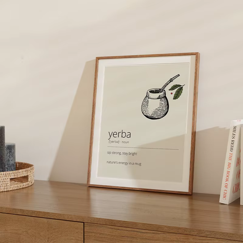 Affiches et imprimés de boissons expresso Matcha Latte Yerba Mate