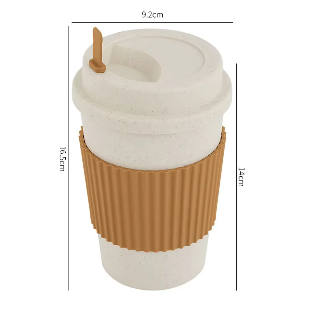 Tasses à café avec couvercles de 450ML