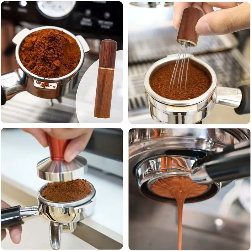 Doseur de café aiguilles en acier inoxydable expresso poudre agitateur distributeur niveleur WDT outils