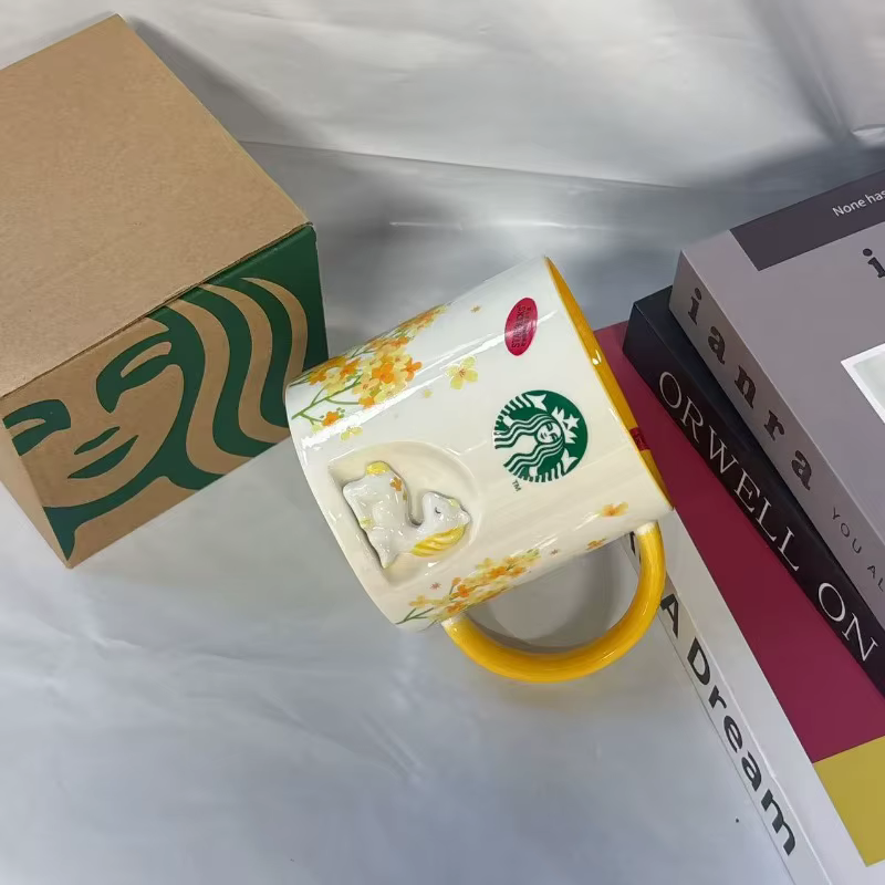  Mug en céramique Starbucks 355 ml avec figurine de poney 3D