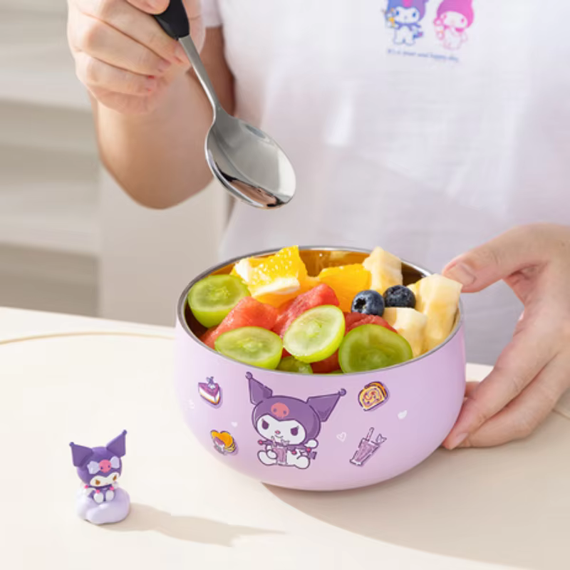 Bol à riz pour Sanrio Kawaii Hello Kitty Kuromi