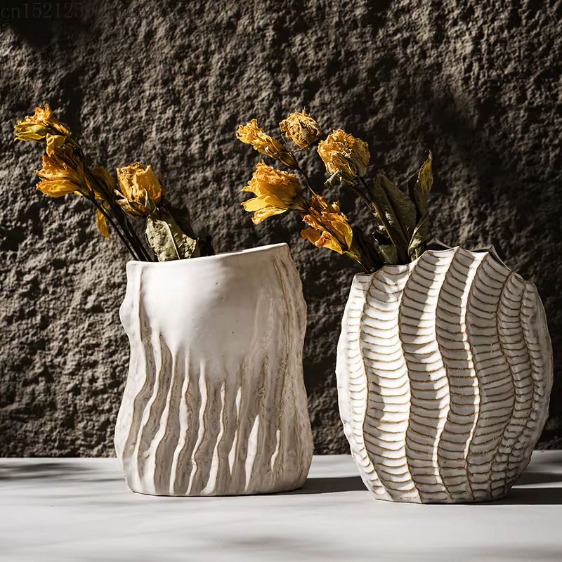 Vase en céramique Vintage Style Wabi Sabi