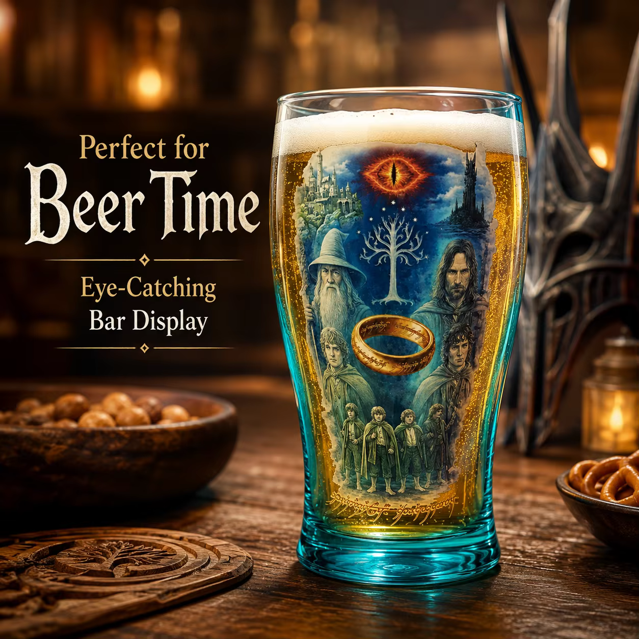 Verre à bière Le Seigneur des Anneaux Hobbit