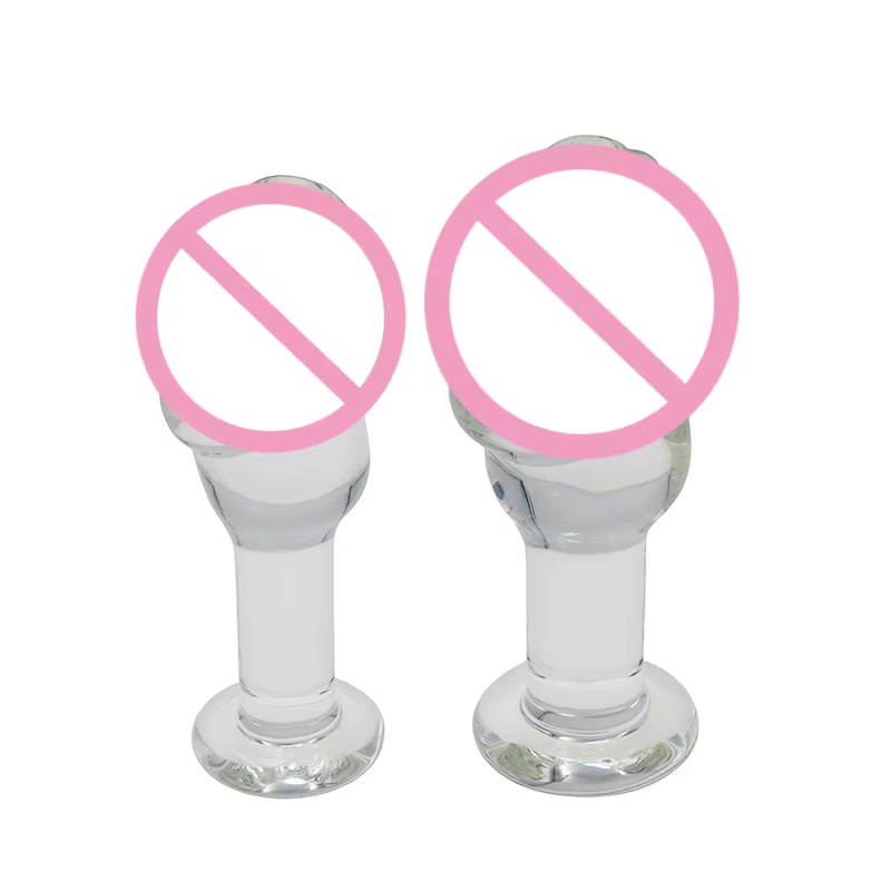 Godemiché en verre de cristal en forme de pénis réaliste, perles en verre, point G, Plug Anal, jouets sexuels érotiques pour femmes, Couples, jeux pour adultes